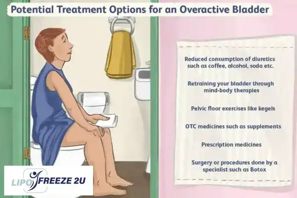 image of woman on toilet because of an overactive bladder Stoulton